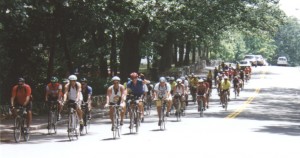 PHOTO - Framingham Police motorcycle escort Diabetes fund-raising bike ride, 1997