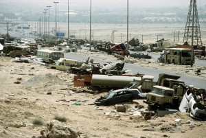 public domain photo from Highway of Death, Operation Desert Storm, 18-APR-1991
