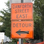 Detour while Danforth Street Bridge in Framingham, MA is under construction.