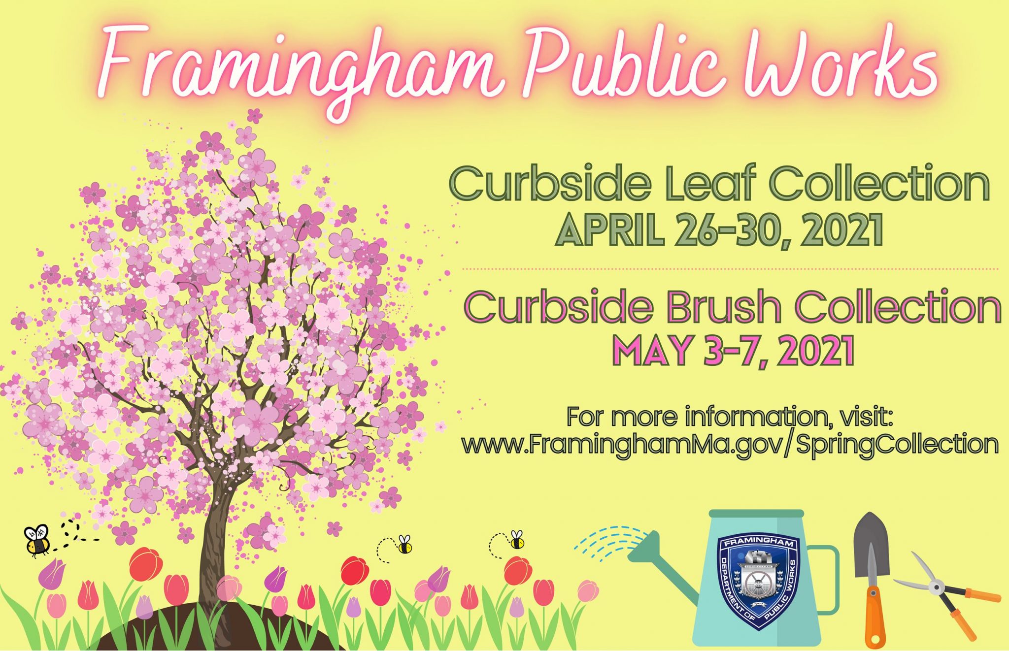 Framingham News Framingham Spring Curbside Leaf and Brush Info